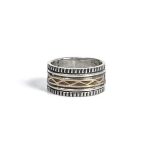 14金 エングレーブ バンドリング指輪 Offspring 18 karat rose gold ring | Georg Jensen