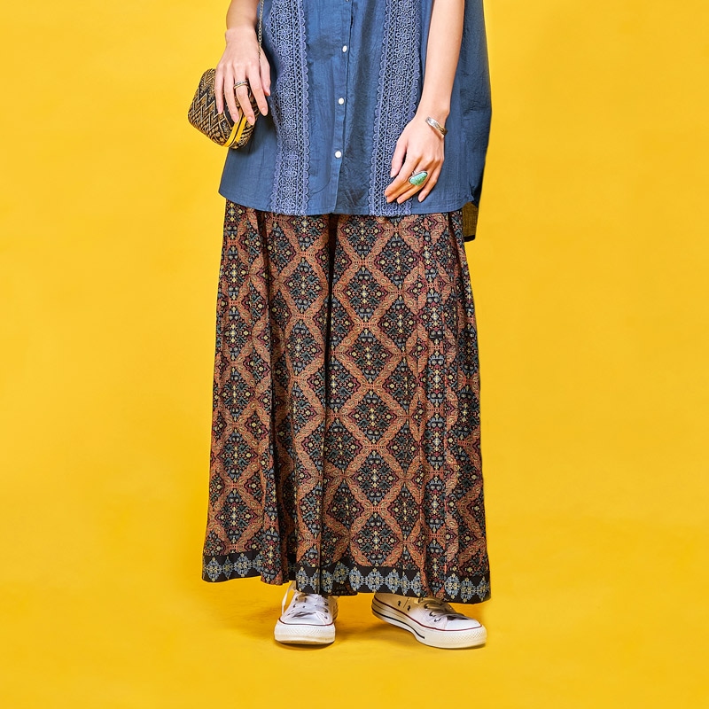 マライカ　グァテマラパッチロングスカート マライカ グァテマラパッチロングスカート 今週の新着アイテム