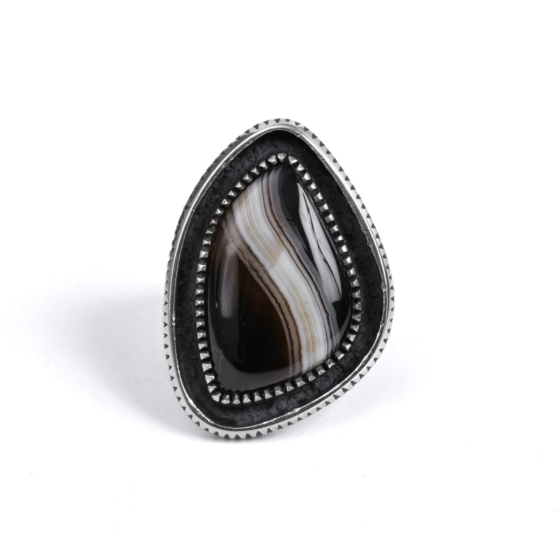 ボツワナ アゲート リング / Botswana Agate Ring | NATSU WORKS