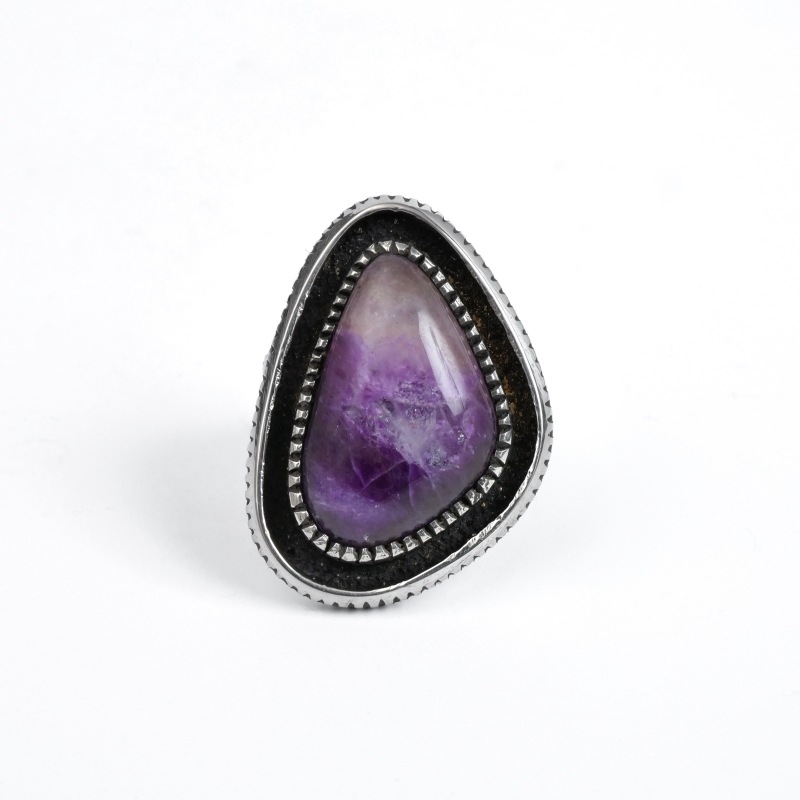 14号 ハリソンジム スギライト コインエッジ リング