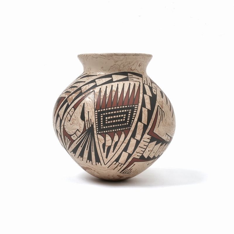 マタ・オルティス陶器 by Oscar Quezada マーブル 壺｜マライカ公式通販