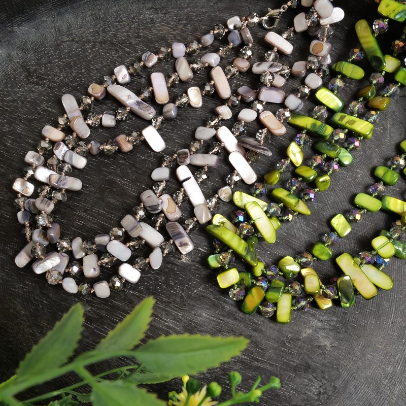 シェルビーズネックレス【メール便可】