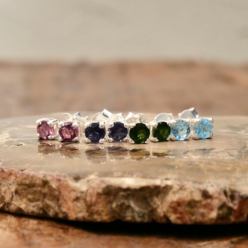 カットストーンシルバーピアス【メール便可】