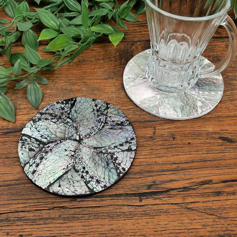 モザイクシェルコースター【メール便可】