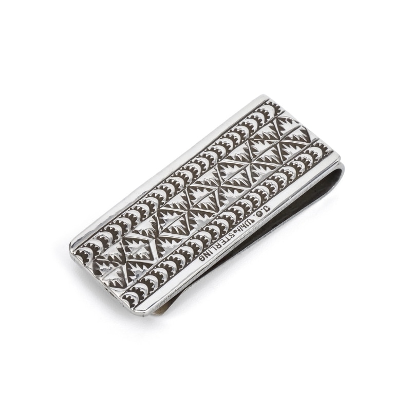 オーヴィルホワイト スタンプワーク マネークリップ