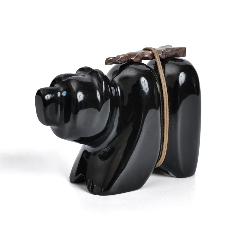 インディアンフェティッシュ　クマ　ブラック　アーティストサイン入り