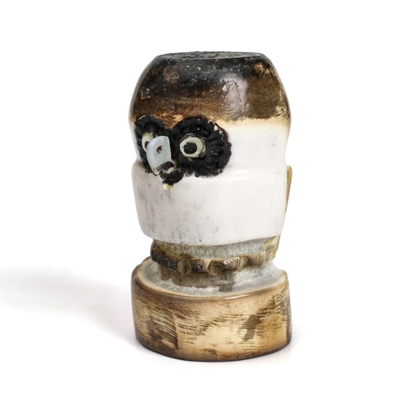 インディアンフェティッシュ　フクロウ　アーティストサイン入り