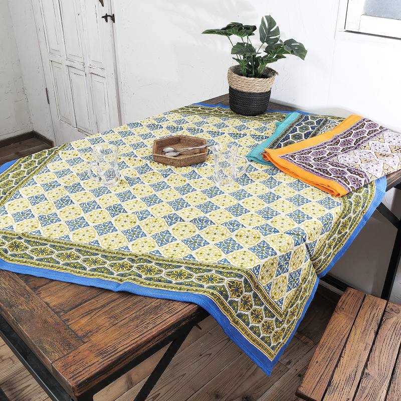 タイルプリントマルチクロス 110cmx110cm 【メール便可】｜マライカ