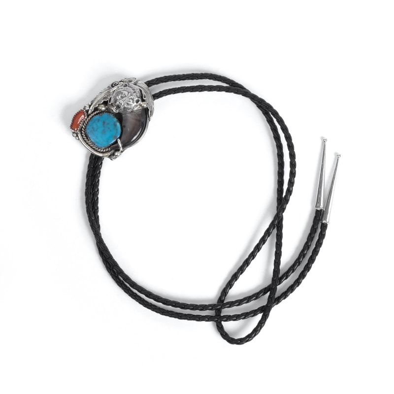 ナバホ族 ベアクロー×ターコイズ ボロタイ