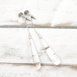 クリアドロップピアス【メール便可】｜マライカ公式通販