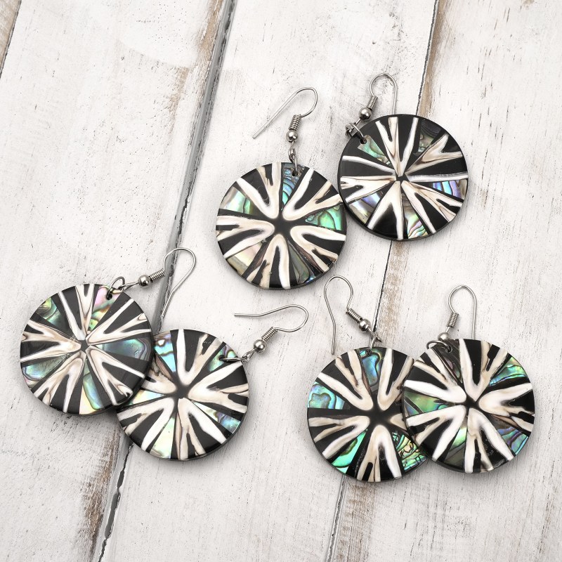 シェルモザイクピアスフラワー【メール便可】