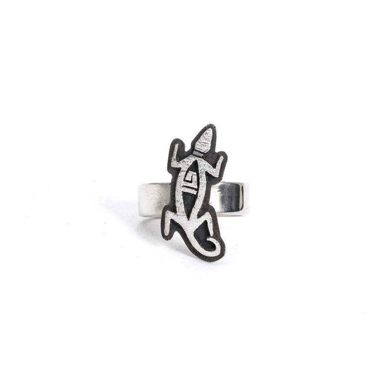 6.5号 ベラタワホングバ オーバーレイ リング リザード