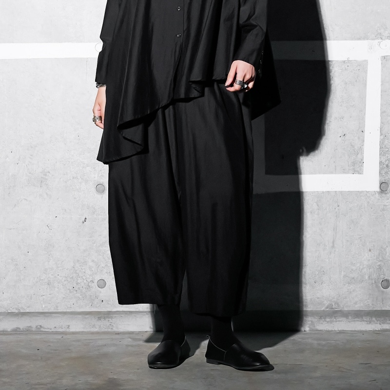 コットンシルクタックパンツ