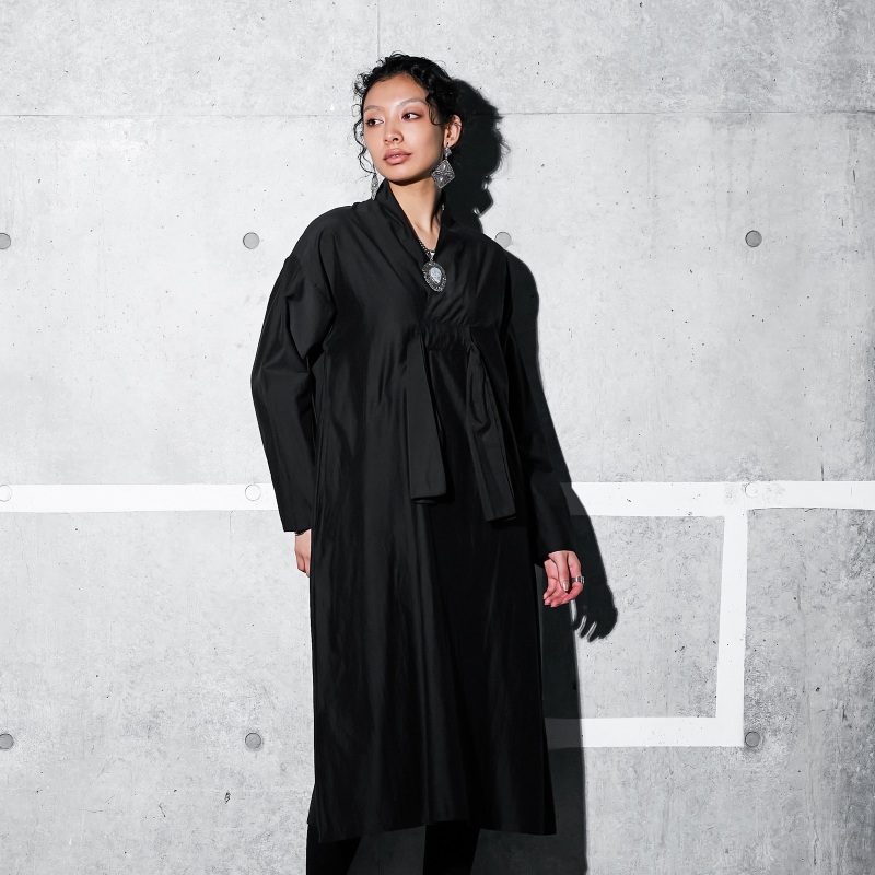 MaxMara 白タグ フリルショール カシュクール ラップワンピース シルク コットンシルクショールワンピース|マライカ公式通販