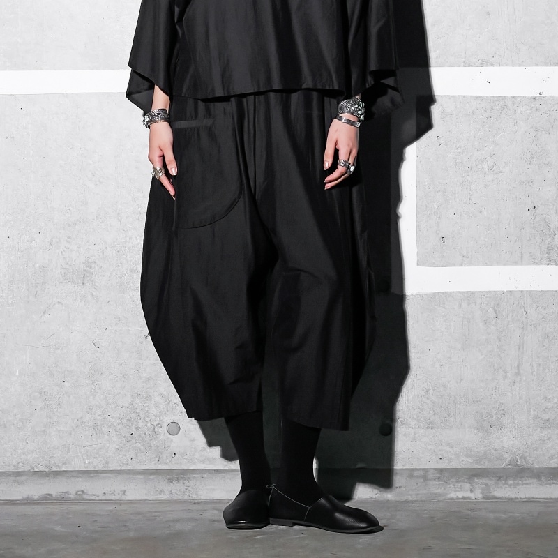 コットンシルクマルポケットパンツ