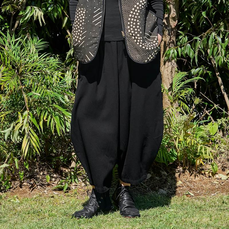 ツイル無地コクーンパンツ