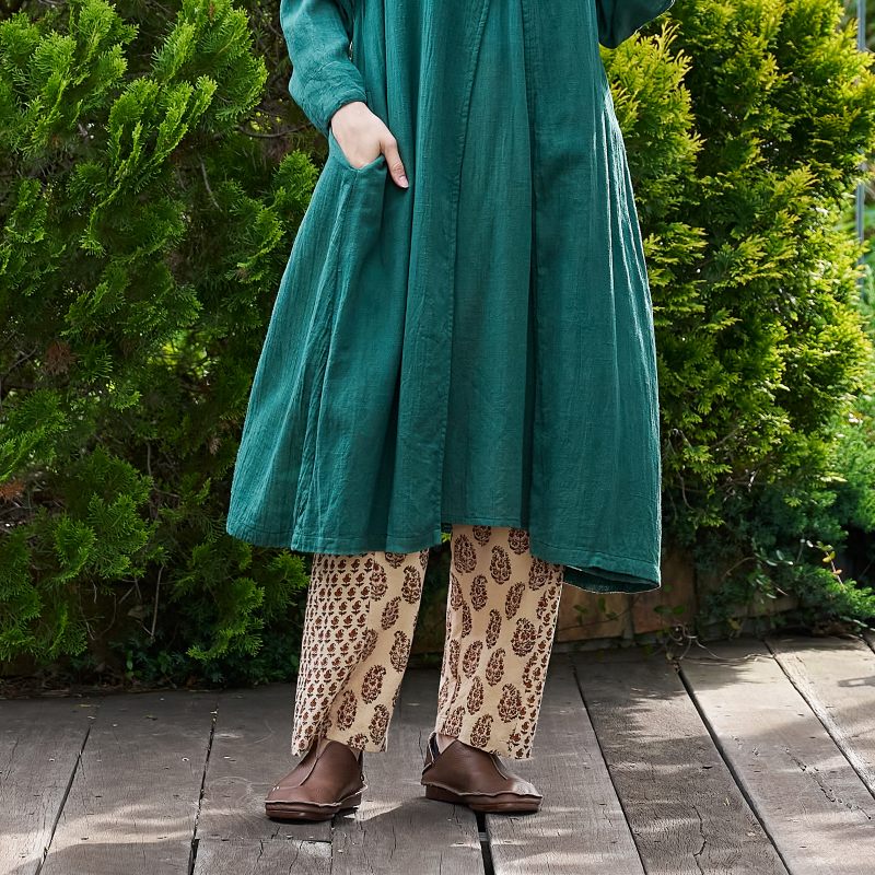 バグルーペイズリープリントパンツ