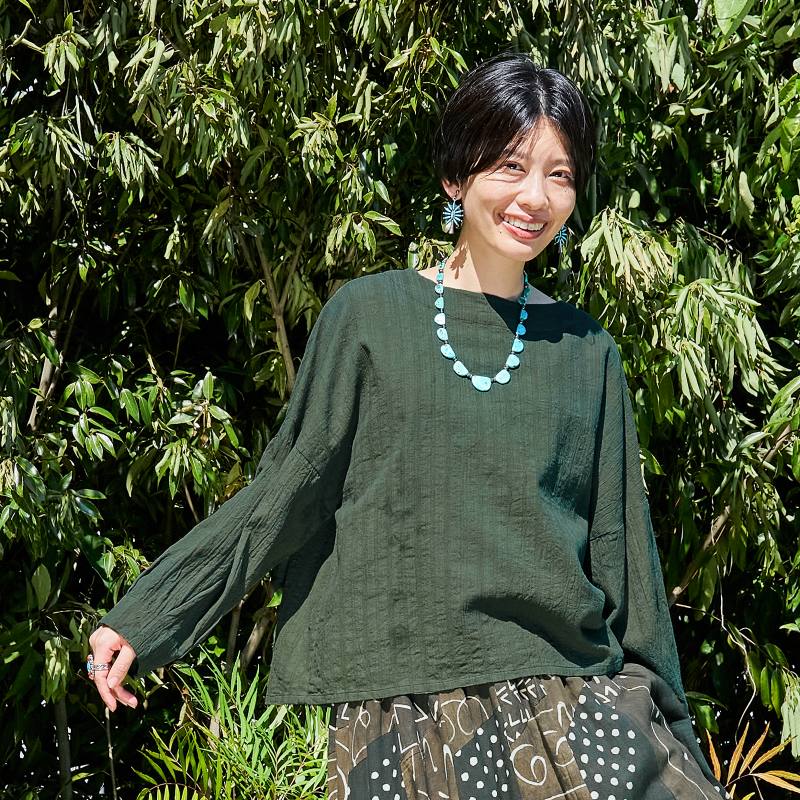 エスニック‪‪❤︎‬マライカ タイダム族ゆったりトップス エスニック‪‪❤︎‬マライカ タイダム族ゆったりトップス エスニック‬‬