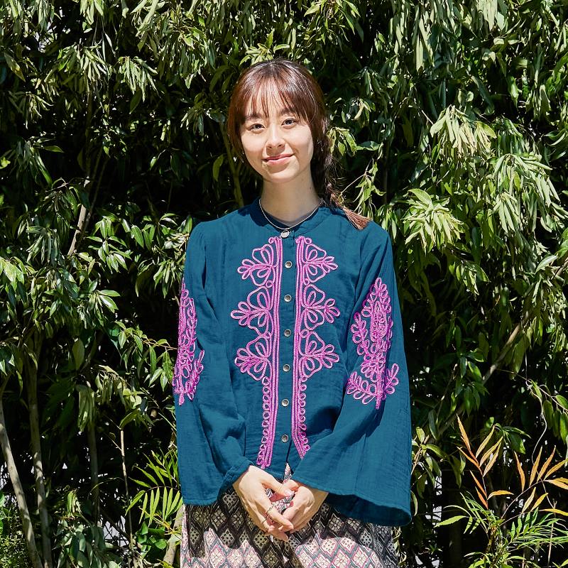 エスニック‪‪❤︎‬マライカ タイダム族ゆったりトップス エスニック‪‪❤︎‬マライカ タイダム族ゆったりトップス エスニック‬‬