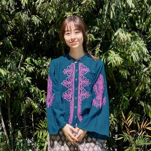 50%OFF リボン刺繍フレア袖ブラウス｜マライカ公式通販