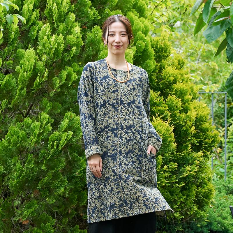 起毛カラムカリクルタ風ワンピース