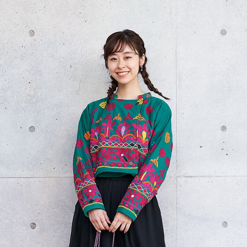 【予約販売】　ラバリ古布ショートジャケット　【12月入荷予定】