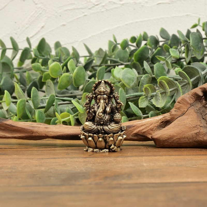 ヒンドゥー教神様 真鍮製ガネーシャ 【メール便可】｜マライカ公式通販