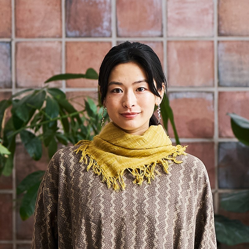 コットンチェック織ストーンウォッシュフリンジスカーフ　【メール便可】