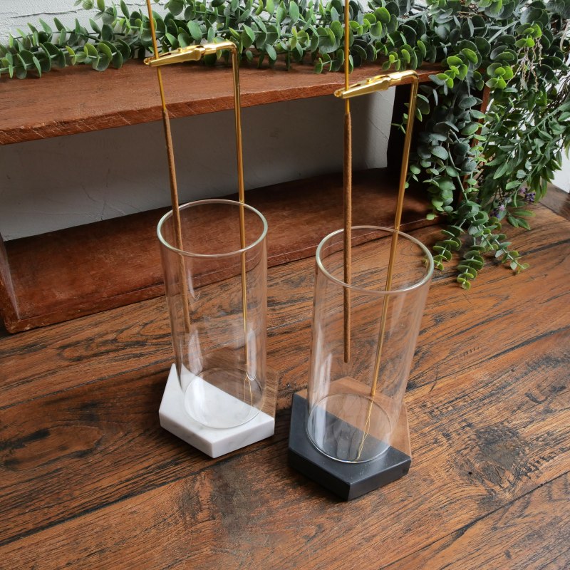 ガラススタンド香立て