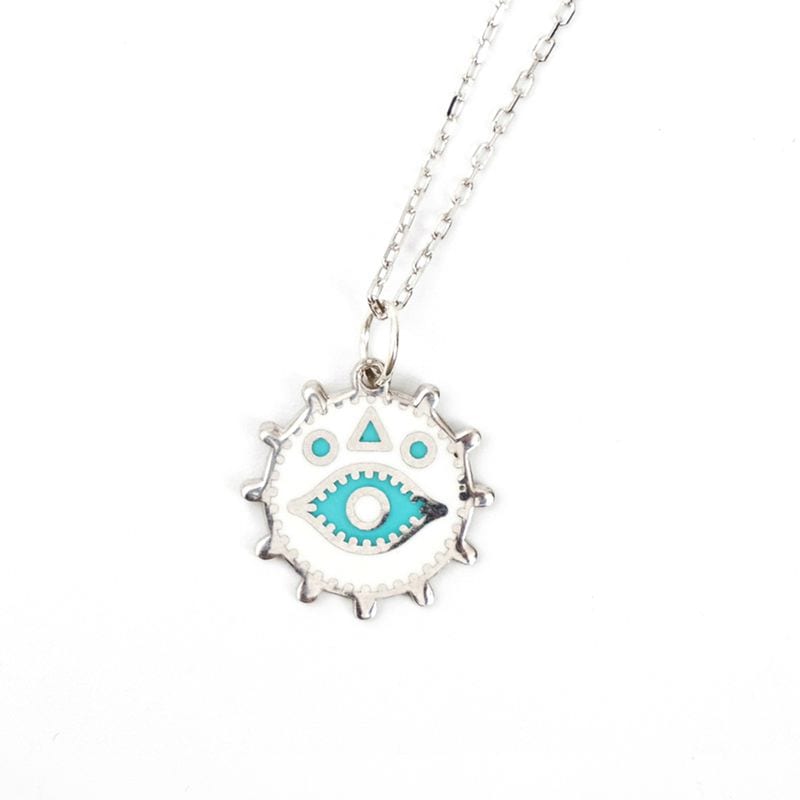 トルコイーブルアイチャームネックレス【メール便可】