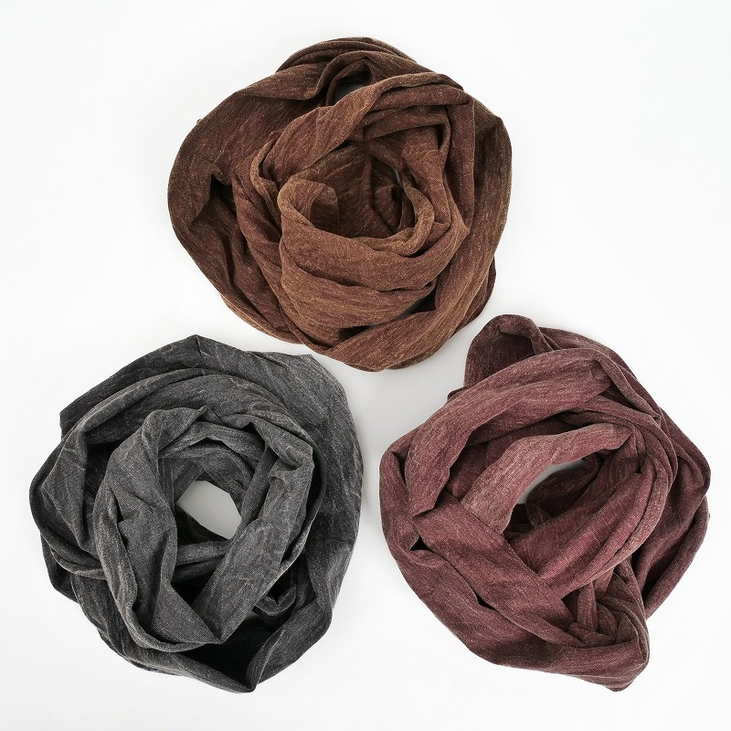 30%OFF　ストーンウォッシュ　コットンニットアレンジスヌード　ターバン　【メール便可】