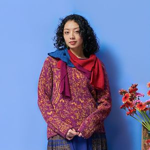 【新品未使用】malion vintage パッチワークスカーフ colleca la（コレカラ） スカーフ バンダナ パッチワーク柄スカーフ