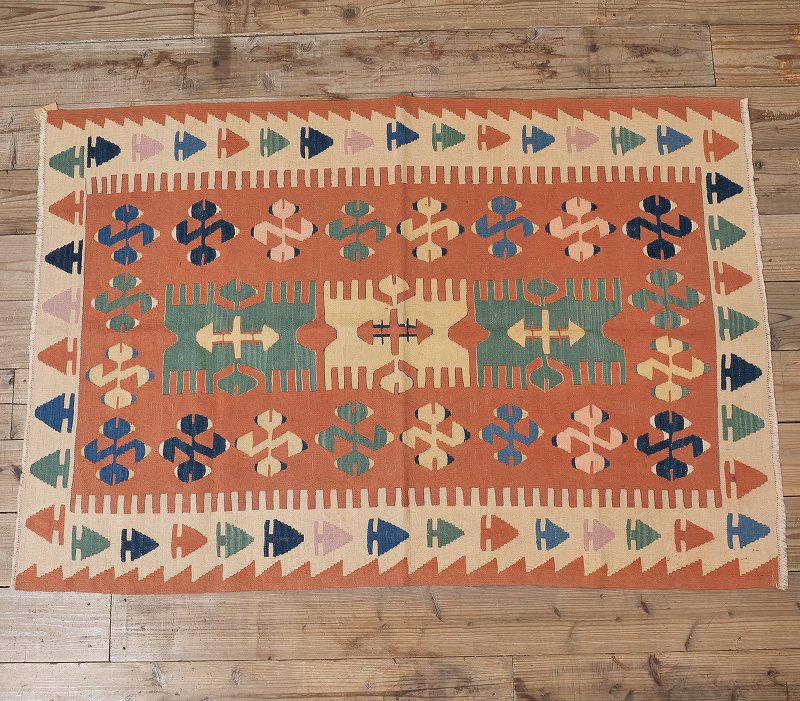トルコ オールドキリム 112cm×170cm ラグマット｜マライカ公式通販