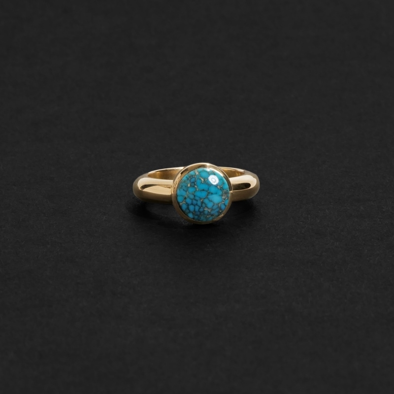 9号 ダリルビゲイ ローンマウンテン×総18金 リング