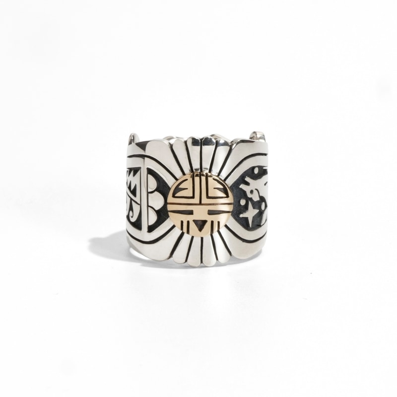 L488 HOPI サンフェイス　ネイティブデザイン シルバーリング L488 HOPI サンフェイス ネイティブデザイン シルバーリング