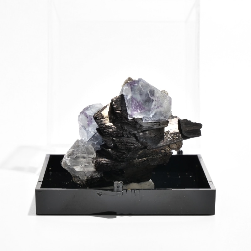 中国 ヤオガンシャン鉱山産 フローライト(母岩付) 中国・湖南省