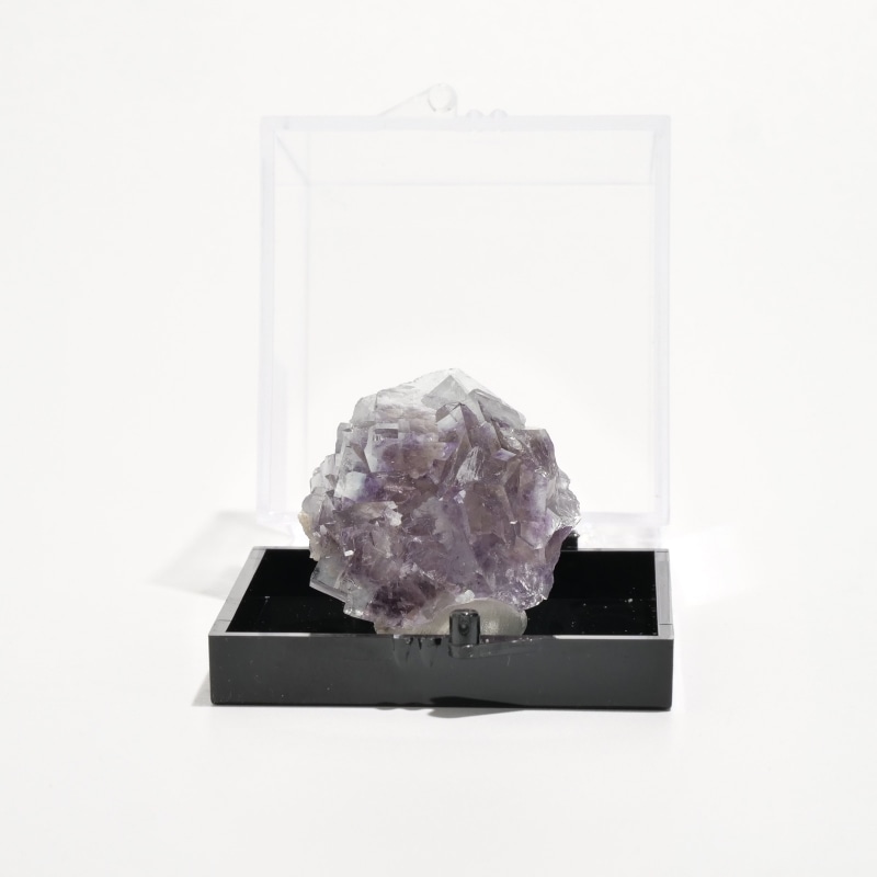 中国・湖南省ヤオガンシャン産 フローライト原石〈ケース付き〉