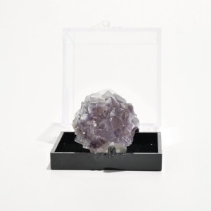 中国・湖南省ヤオガンシャン産 フローライト原石〈ケース付き