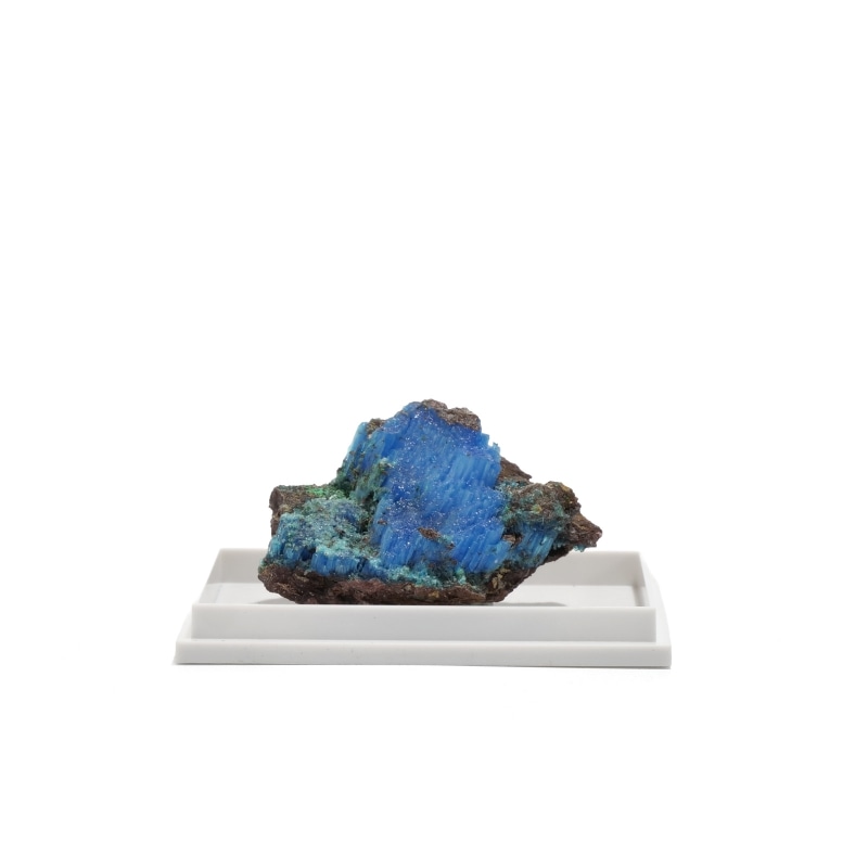 アメリカ・アリゾナ州プラネット鉱山 カルカンサイト原石〈ケース付き