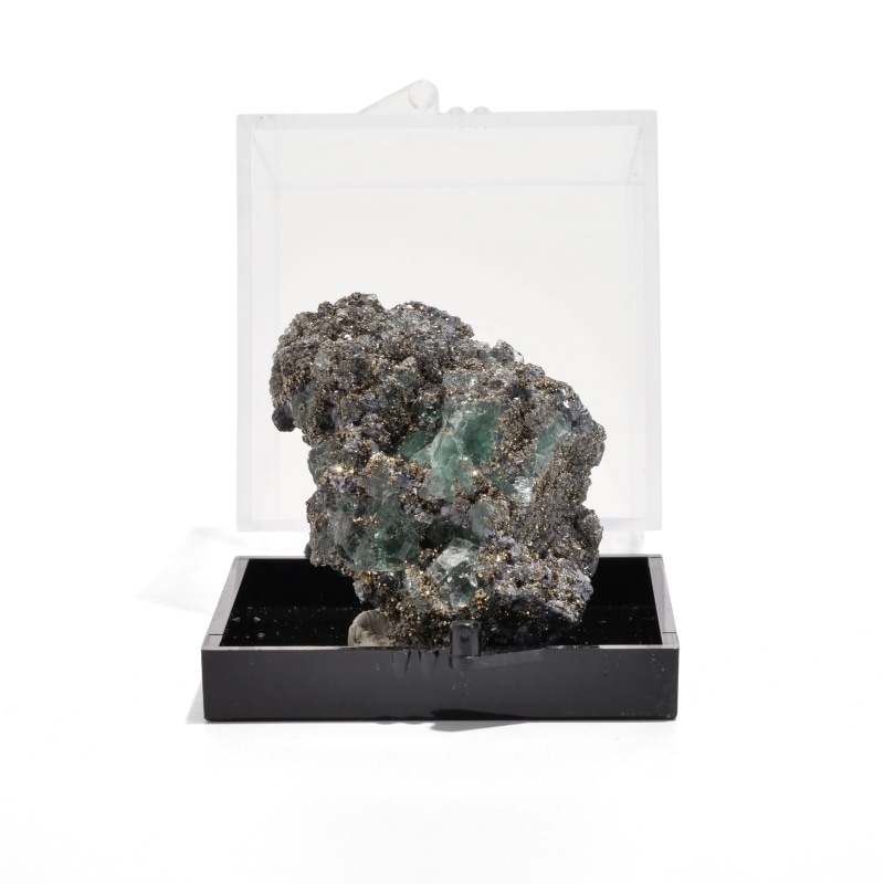 ペルー・ワンサラ鉱山産フローライト原石〈ケース付き〉