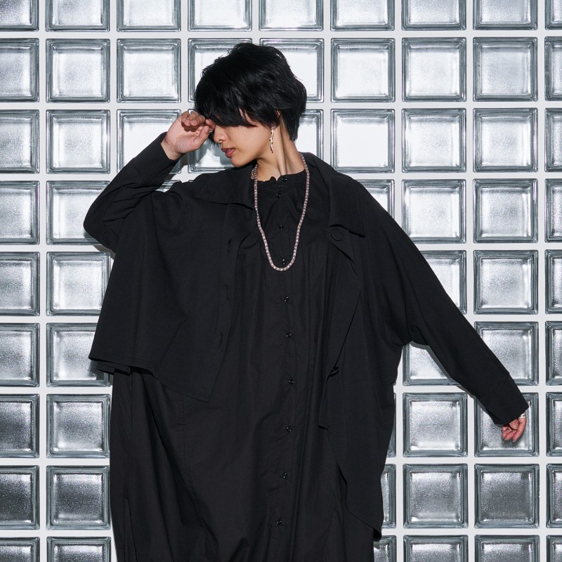 コットンニットアシンメトリージャケット｜マライカ公式通販