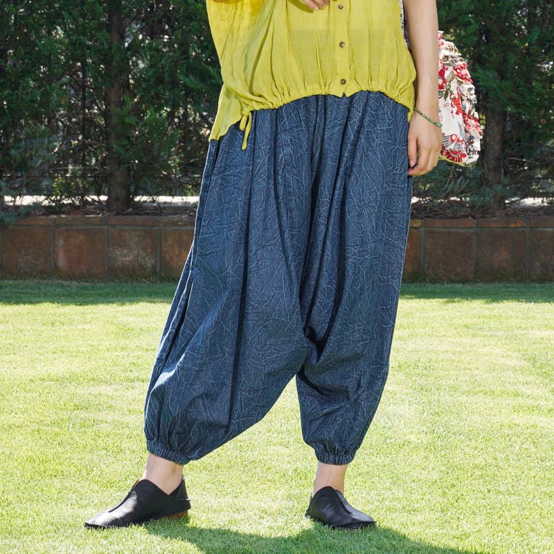 クラッシュデニム サルエルパンツ｜マライカ公式通販