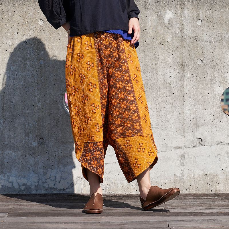 ネパール製マライカ ネイティブ柄マルチボーダー裏フリースウール