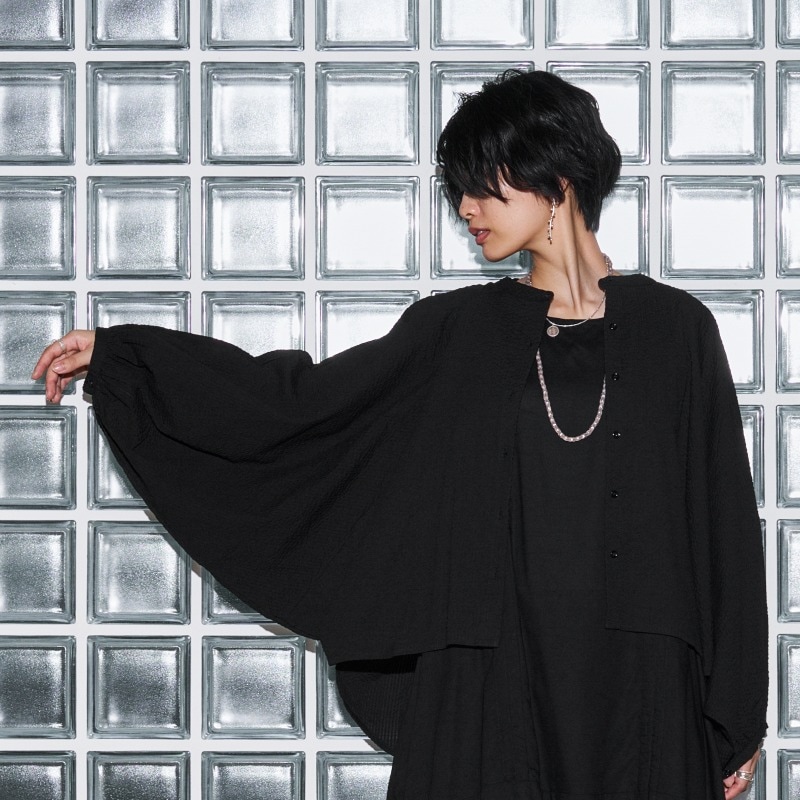 サッカーバルーンスリーブブラウス　【メール便可】