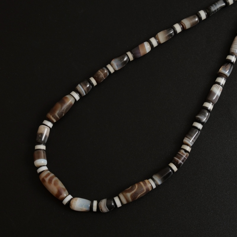 ジービーズ・チョンジービーズ一連 【Eye Dzi/Chung Dzi beads