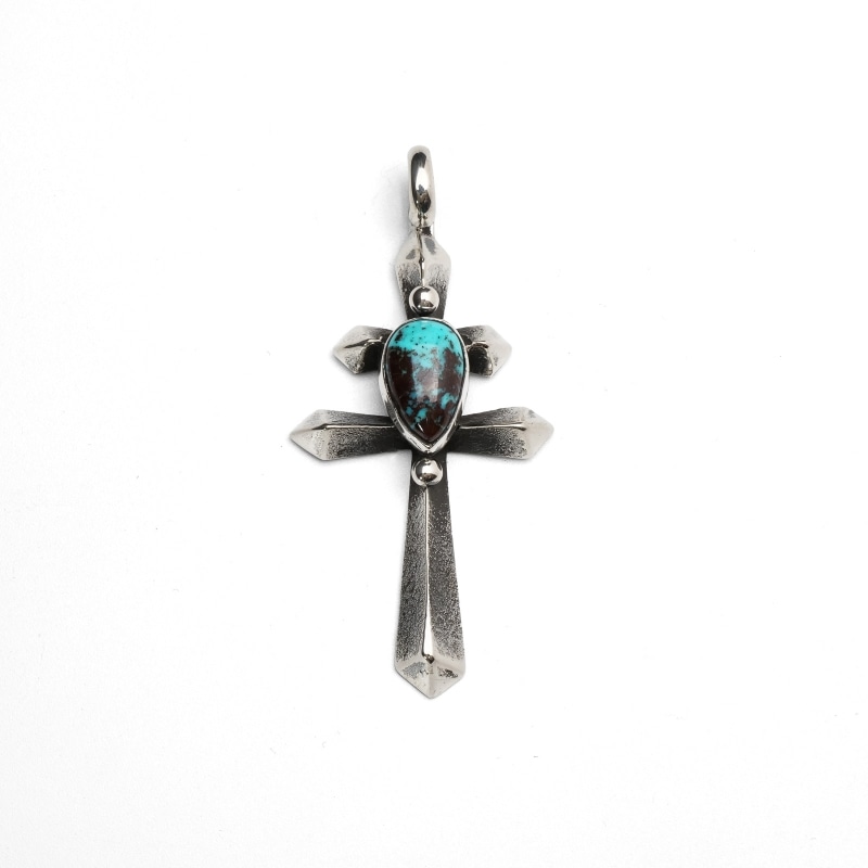 Aaron Anderson ビズビー　ペンダントトップ　インディアンジュエリー アーロンアンダーソン ビズビー×ドラゴンフライ ペンダント｜マライカ