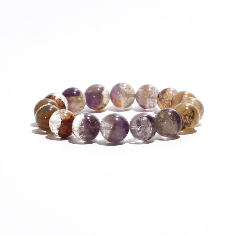 ブラジル産 ドリームコートレムリアン丸玉ブレスレット 12mm