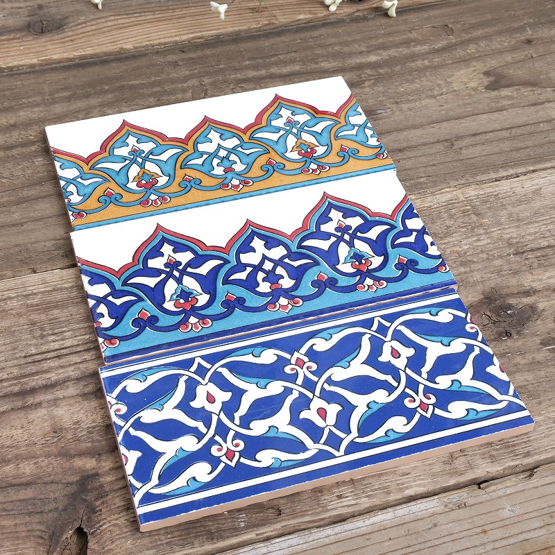 トルコイズニックタイル　長方形