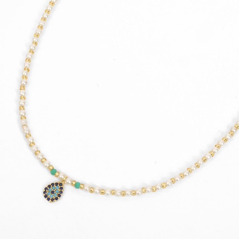 ナザールボンジュウ　ビーズネックレス【メール便可】