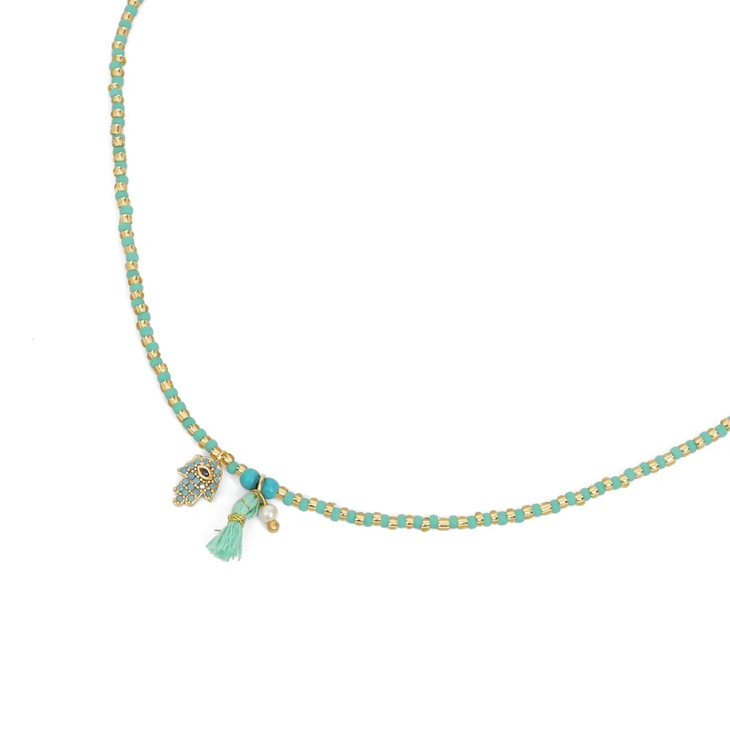 ハムサビーズネックレス【メール便可】